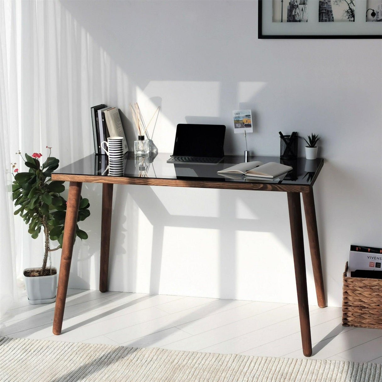 Birou Cozy, Nuc, 60x73x110 cm