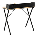 Birou cu aspect modern Zervan, metal și Lemn, Stejar - Negru, 80x50x84 cm, detaliu produs