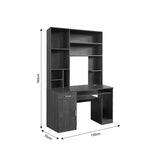 Birou cu biblioteca Novelty, Nuc, 120x55x182 cm - Nuc