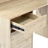 Birou Secreta cu raft, 110x50x135 cm - Stejar