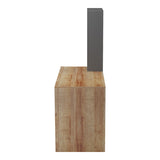 Birou Bivoro cu raft, 140x55x150 cm - Stejar-Gri