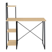 Birou cu rafturi Deckstor, metal și Lemn, Stejar, 102x50x117 cm, perspectiva suplimentara