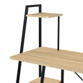 Birou cu rafturi Deckstor, metal și Lemn, Stejar, 102x50x117 cm, foto produs