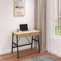 Birou cu sertare Lione, Stejar, 90x50x75 cm, imagine suplimentara