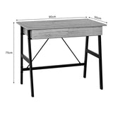Birou cu sertare Lione, Stejar, 90x50x75 cm