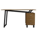 Birou cu sertare Prosper, Nuc, 140x60x76 cm, imagine suplimentara