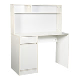 Birou Secreta cu raft, 110x50x135 cm - Alb