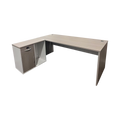 Birou de colt Armadi I, Sonoma-Alb, 180x80x75 cm