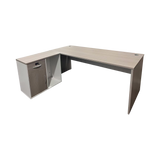 Birou de colt Armadi I, Sonoma-Alb, 180x80x75 cm