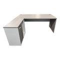 Birou de colt Armadi I, Sonoma-Alb, 180x80x75 cm, imagine suplimentara