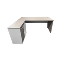 Birou de colt Armadi I, Sonoma-Alb, 180x80x75 cm, detaliu produs