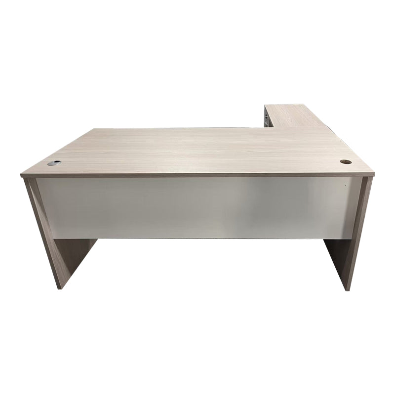 Birou de colt Armadi I, Sonoma-Alb, 180x80x75 cm, perspectiva suplimentara