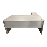 Birou de colt Armadi I, Sonoma-Alb, 180x80x75 cm