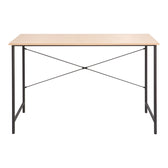 Birou de lucru Senzia, metal negru și lemn, Natural, 120x60x75 cm, detaliu produs