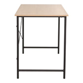 Birou de lucru Senzia, metal negru și lemn, Natural, 120x60x75 cm, perspectiva suplimentara