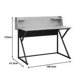 Birou de lucru Spaco, Lemn/Metal, Natur, 123x61x100 cm