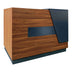 Set De Mobilier De Birou Birou de receptie profesional Oscar, lemn-nuca și antracit, 140x65x110 cm