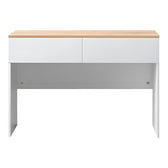 Birou de studiu cu sertare Beleton, Stejar-Alb, 100x50x75 cm, imagine suplimentara