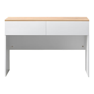 Birou de studiu cu sertare Beleton, Stejar-Alb, 100x50x75 cm, imagine suplimentara