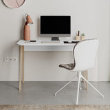 Birou Malia, 120x60x75 cm - Alb-Natural