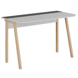 Birou Malia, 120x60x75 cm - Alb-Natural-Gri
