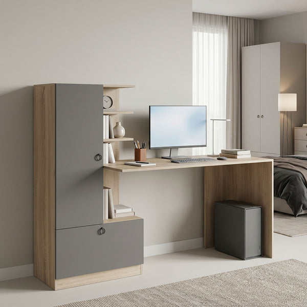 Birou Desk, Sonoma, 160x60x125 cm