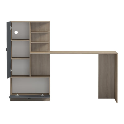 Birou Desk, Sonoma, 160x60x125 cm, detaliu produs