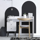 Birou Dow cu 2 sertare, Alb, 100 x 80 x 45 cm