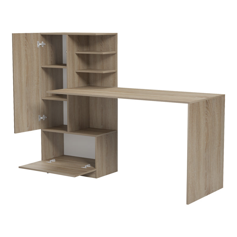 Birou Felanbo cu biblioteca, Sonoma, 160x60x125 cm
