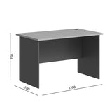 Birou Fesialo, 120x70x75 cm - Natural-Antracit
