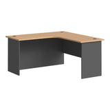 Birou Fesialo, 150x150x75 cm - Natural-Antracit