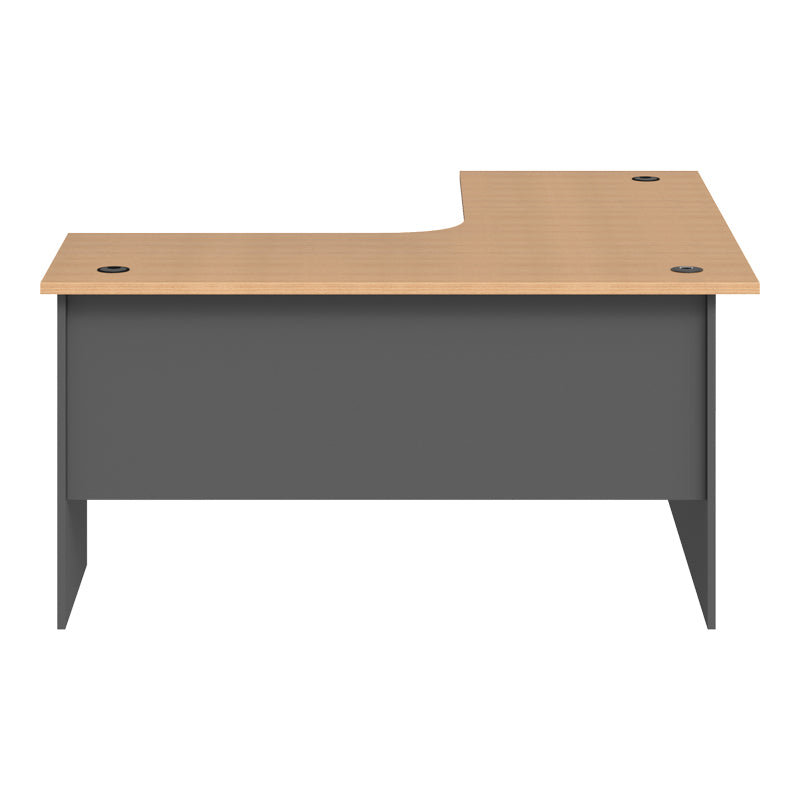 Birou Fesialo, 150x150x75 cm - Natural-Antracit