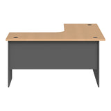 Birou Fesialo, 150x150x75 cm - Natural-Antracit