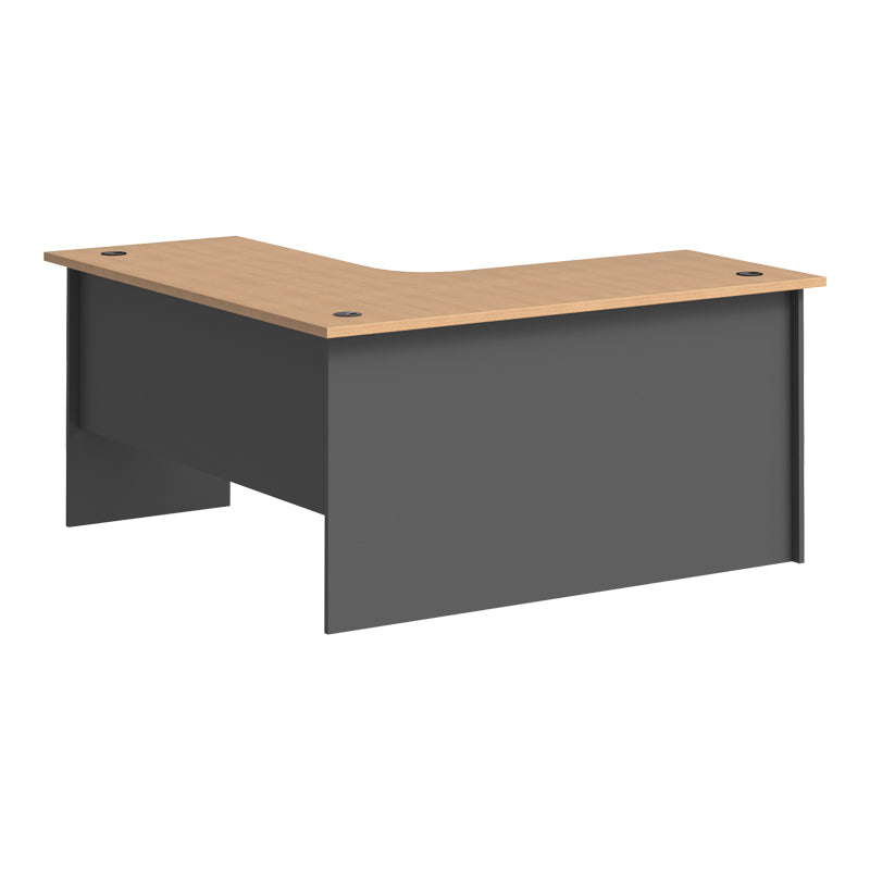 Birou Fesialo, 150x150x75 cm - Natural-Antracit