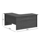 Birou Fesialo, 150x150x75 cm - Wenge