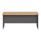 Birou Fesialo, 180x75x75 cm - Natural-Antracit