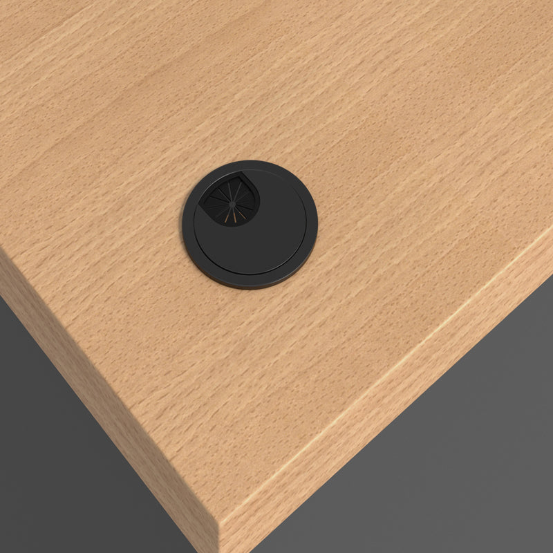 Birou Fesialo, 180x75x75 cm - Natural-Antracit