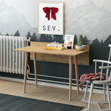 Birou Imma, Stejar, 120 x 74 x 62 cm