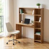 Birou Janson cu biblioteca, Stejar, 113x40x141 cm