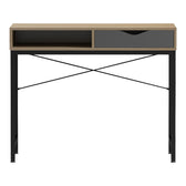 Birou Kama, Gri Sonoma, 95x48x76 cm, imagine suplimentara
