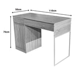 Birou Kantor, Natural alb, 110x50x76 cm