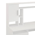 Birou Keldra cu sertare si dulapuri culor, alb, 140x60x142 cm, perspectiva suplimentara