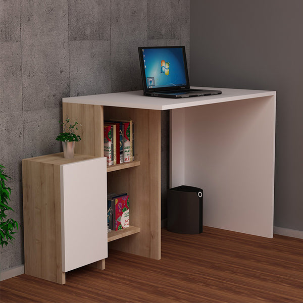 Birou Kely, Alb, 113x55x74 cm