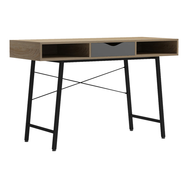 Birou Komo, Gri Sonoma, 120x48x76 cm