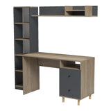 Birou Kontor, 160x50x159 cm - Antracit