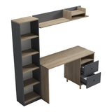 Birou Kontor, 160x50x159 cm - Antracit