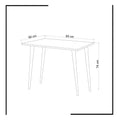 Birou Lery, Alb, 80 x 74 x 60 cm
