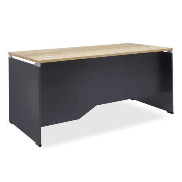 Birou Lotus, stejar-Gri inchis, 180x80x75 cm