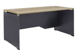 Birou Lotus, stejar-Gri inchis, 180x80x75 cm