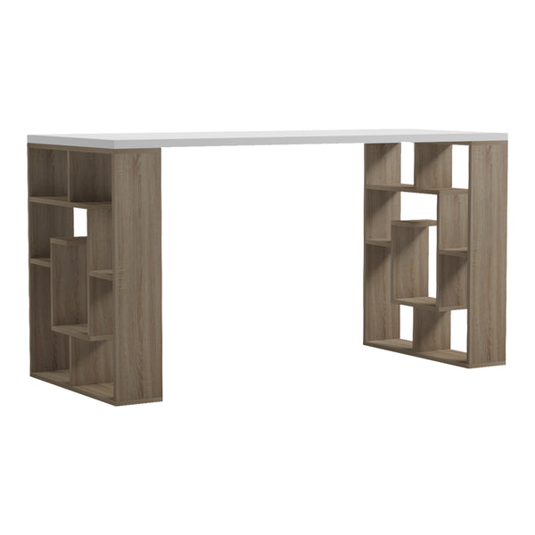 Birou Lovet cu raft, 140x60x75 cm